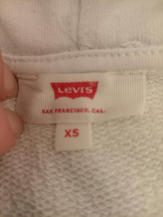 Sudadera Levi's Blanca con Capucha