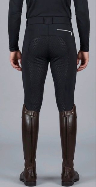 Pantalón Equitación Hombre Full Grip Negro - NUEVO