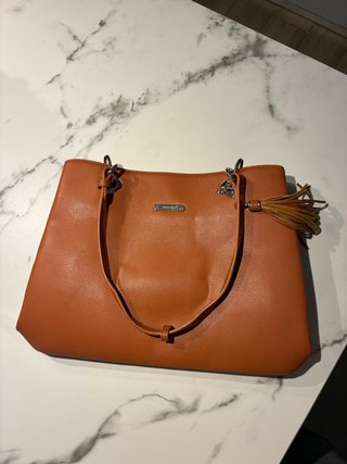 Bolso David Jones Marrón Naranja