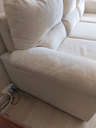 Divano Letto 3 Posti Beige 230 cm