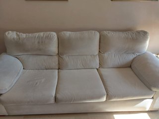 Divano Letto 3 Posti Beige 230 cm