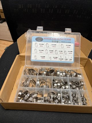 150 Abrazaderas para Manguera de Acero Inoxidable