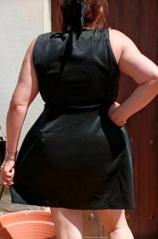 Vestido de fiesta negro vintage T.48
