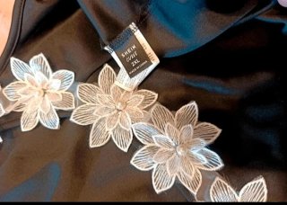 Vestido de fiesta negro vintage T.48