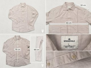 Camisa Springfield Beige Talla L