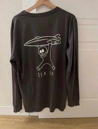 Camiseta Tipi Tent Gris Manga Larga
