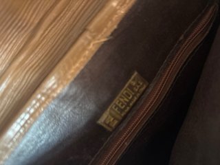 Borsa a tracolla Fendi marrone