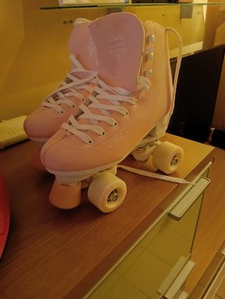 Patines Oxelo rosas talla 37