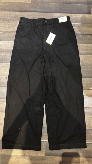 Pantalón Wide Leg negro Lefties - Talla 40 (NUEVO