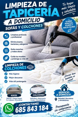 Limpieza de sofas a domicilio