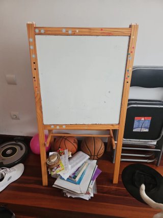 Pizarra Infantil con Estructura de Madera