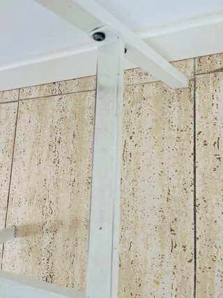 Coppia di cavalletti IKEA LERBERG bianchi