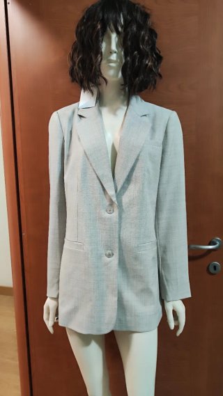 Giacca donna beige/grigia