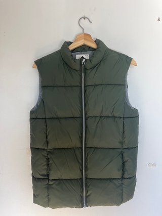 Chaleco Acolchado Verde Oliva Talla S