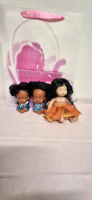Set di 3 bambole vintage