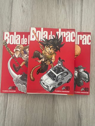 Comics Bola de drac 1,2 y 3