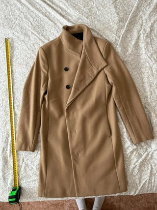 Chaqueta larga de vestir color camel Talla M
