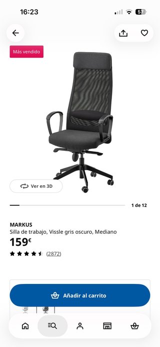 Silla de escritorio IKEA Markus