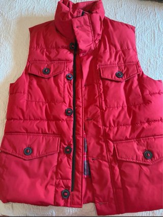 Chaleco acolchado rojo Mango