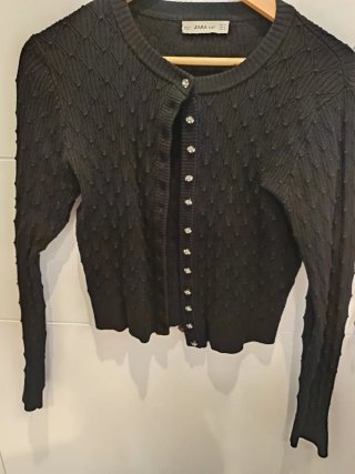 Chaqueta Negra Zara Talla M