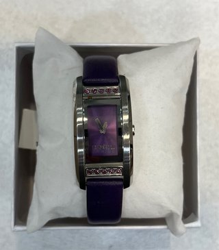Reloj Brell Mujer Morado y Plateado