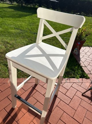 Taburete Alto Ikea Rosentorp Blanco