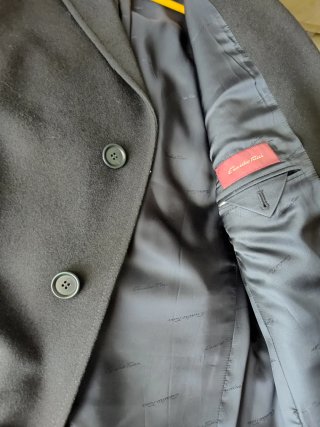 Abrigo Emidio Tucci Caballero XXL Negro Nuevo