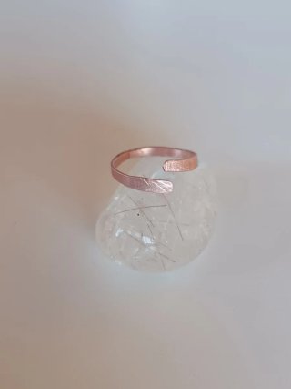 Anillo cobre artesanal ajustable