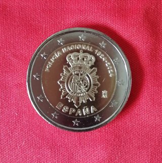 Moneda Conmemorativa Policía Nacional 2 Euros