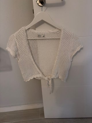 Bolero Blanco Hollister Talla S