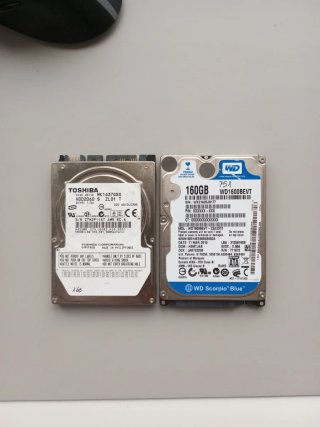 Lote 2 Discos Duros 160GB (Toshiba y WD)