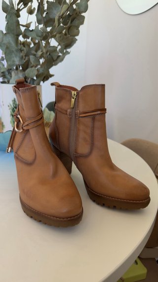 Botines Pikolinos de Piel Marrón Talla 37