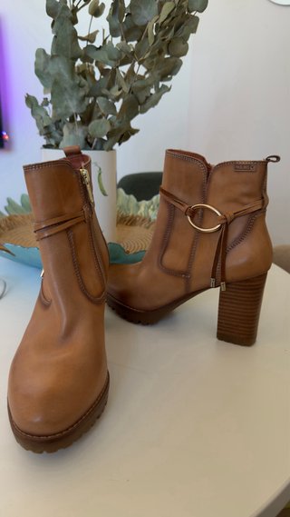 Botines Pikolinos de Piel Marrón Talla 37