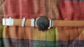 Reloj de agujas Blanco y Dorado