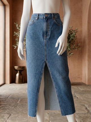 Falda vaquera Stradivarius T.36