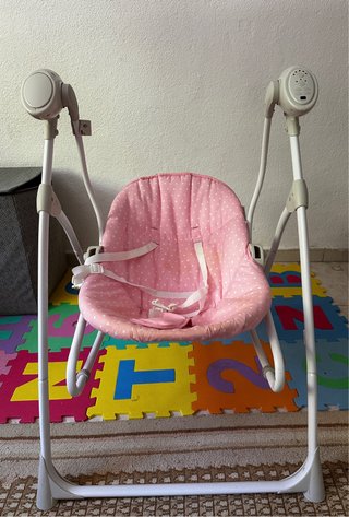 Columpio-hamaquita eléctrico rosa