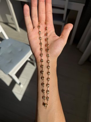 Cadena de oro 18k, tejido gucci