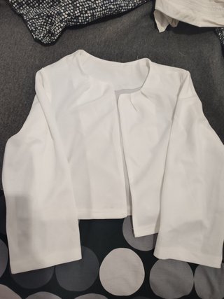 Torera bolero blanca - Talla 36/S - Nueva