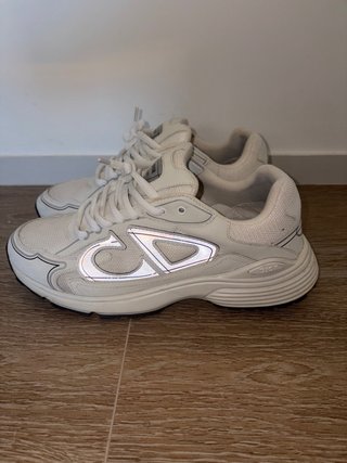 Scarpe Dior B30 Bianche Argento