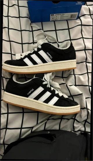 Adidas Campus 00s Negra Gamuza Talla 43