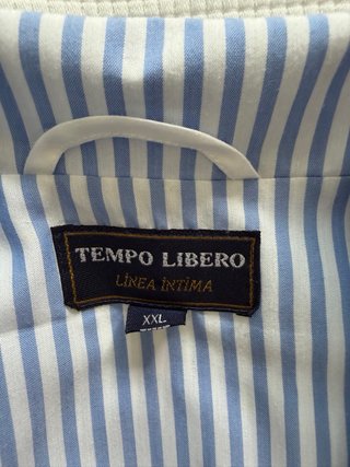 Pijama Rayas Blanco y Celeste Hombre