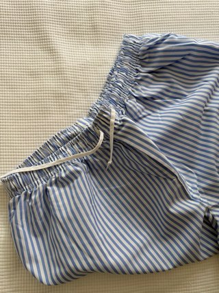 Pijama Rayas Blanco y Celeste Hombre