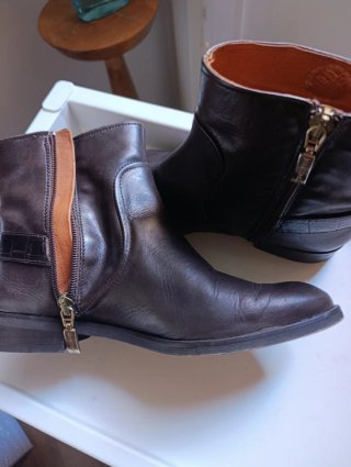 Botines de piel marrón Martinelli