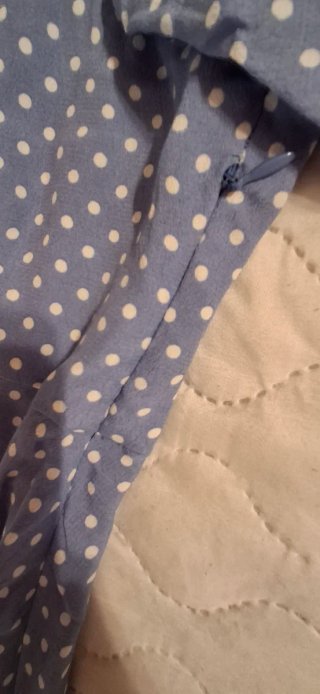 Vestido de lunares &Other Stories azul y blanco 42