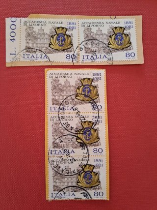 Francobolli Accademia Navale Livorno 1881-1981