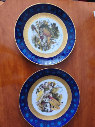 2 Piatti di Porcellana Vintage