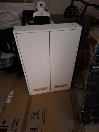 Armario baño blanco