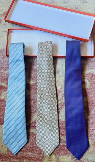 Set 3 Corbatas Loewe, Lanvin y Hackett