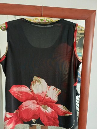 Conjunto Ropa Mujer Negro y Rojo