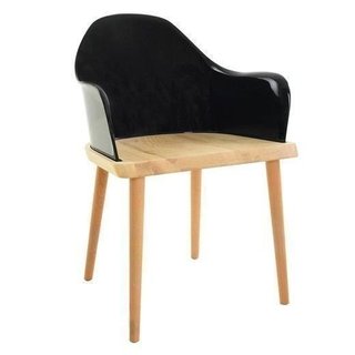 BEKSAND Black - 2 Sillas con brazos diseño